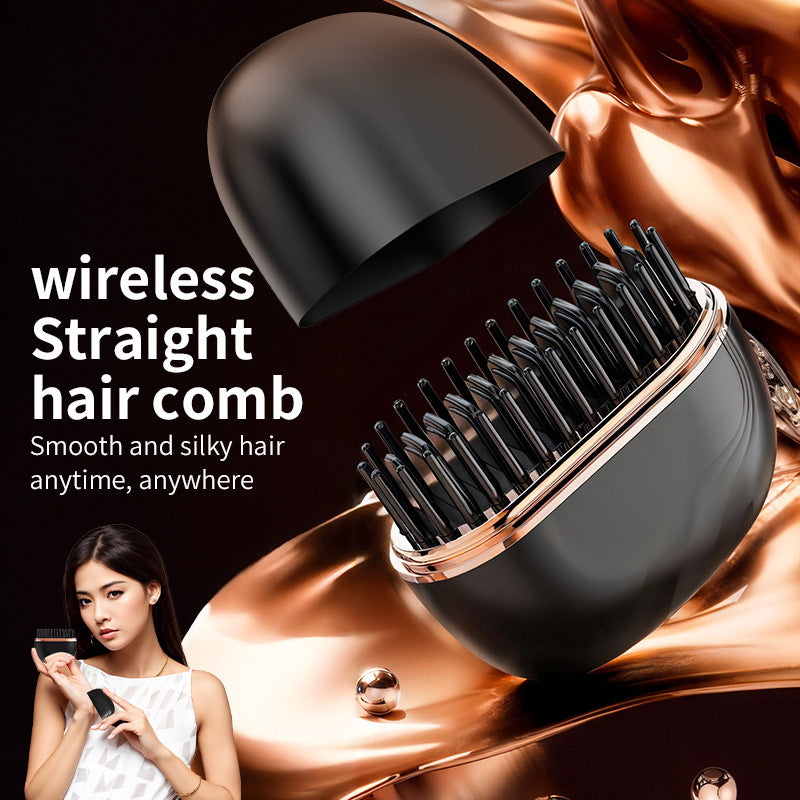 Portable Mini Hair Straightening Comb for Smooth, Easy Styling